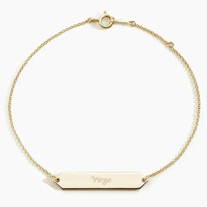 Helloice Engraved Bar Bracelet