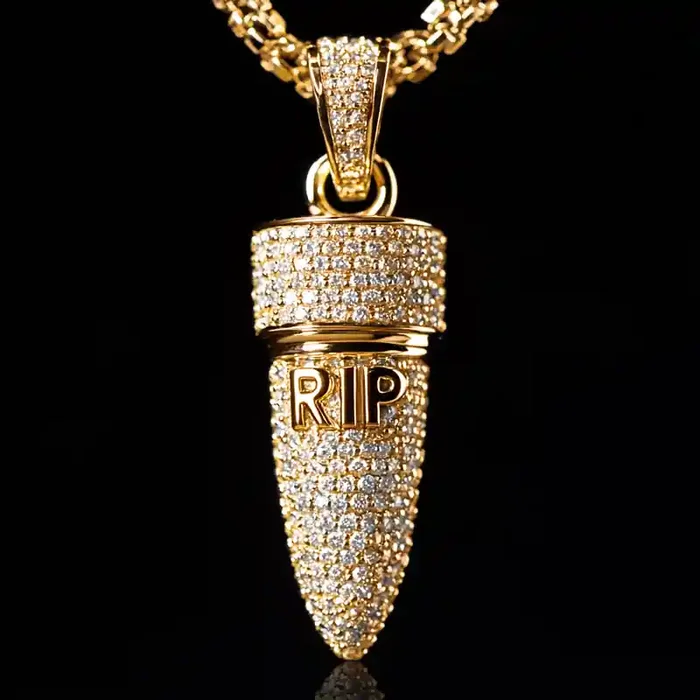 Helloice Iced Bullet RIP Pendant