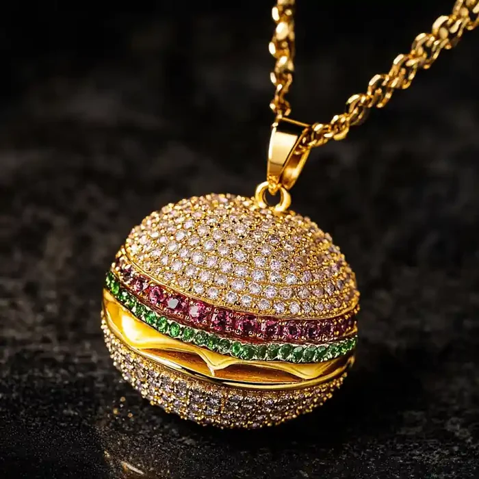 Helloice Iced Burger Pendant