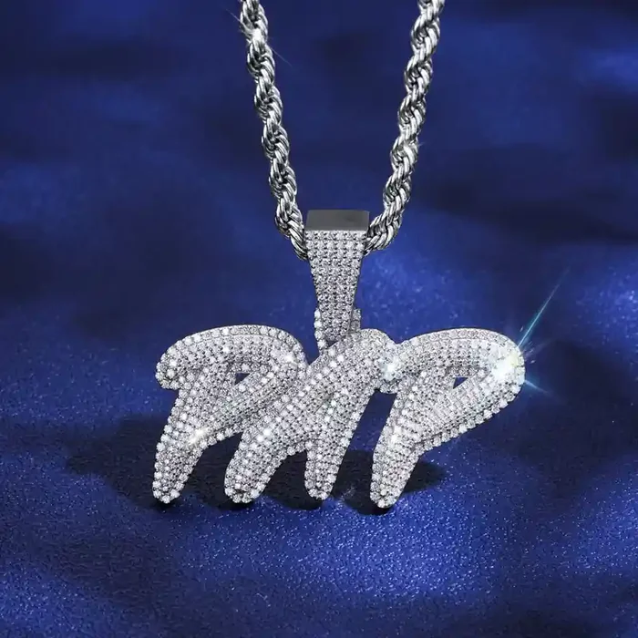 Helloice Iced Out Custom Name Letters Pendant