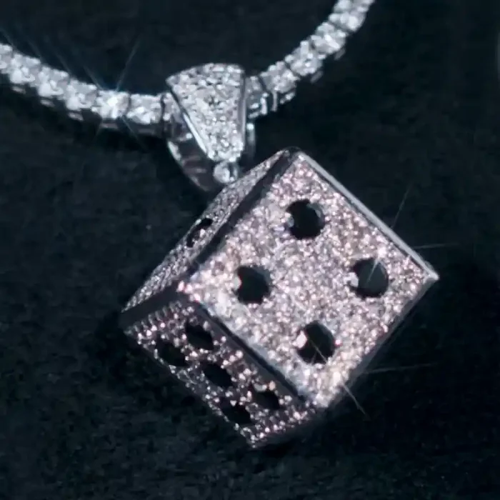 Helloice Iced Out Lucky Dice Pendant