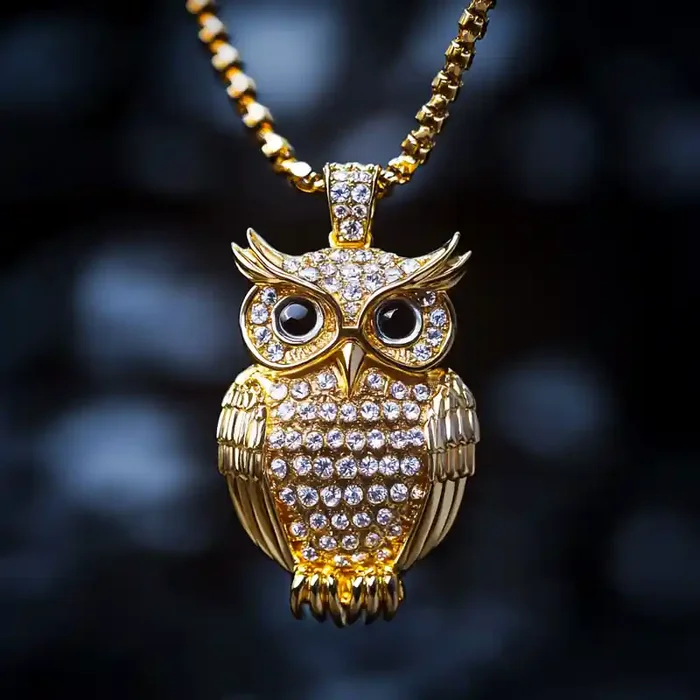 Helloice Iced Owl Pendant