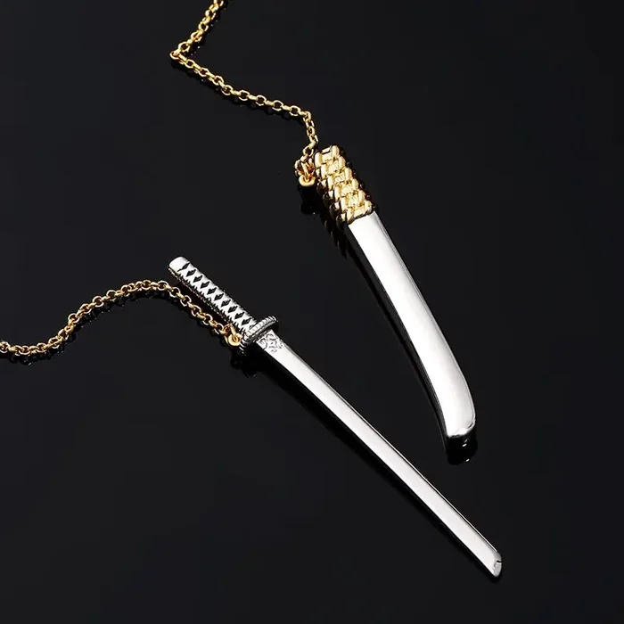 Helloice Katana Unsheathed Sword Necklace