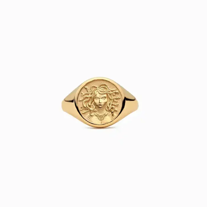 Helloice Medusa Signet Ring