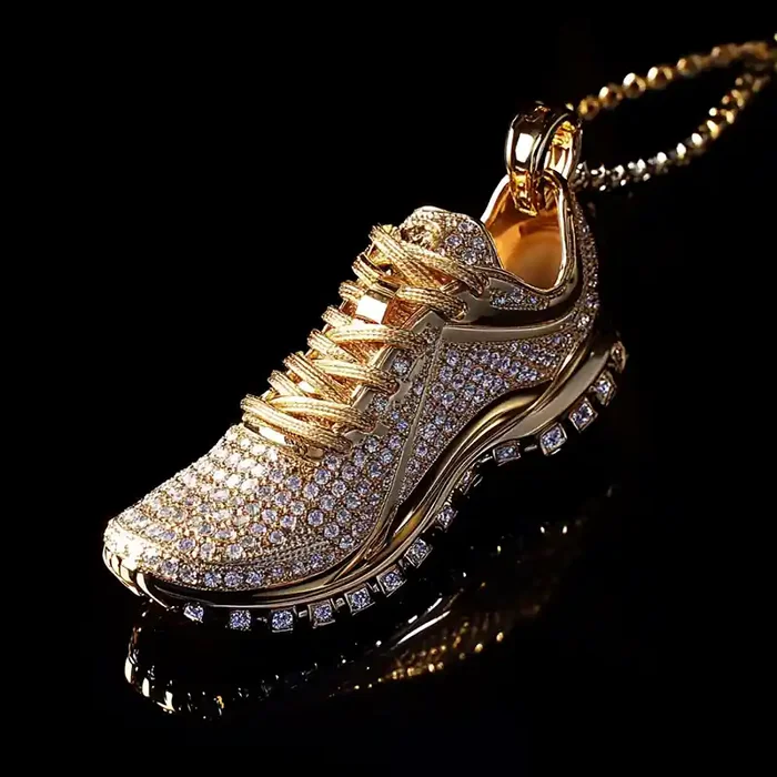 Helloice Micro Paved Sports Running Shoes Pendant
