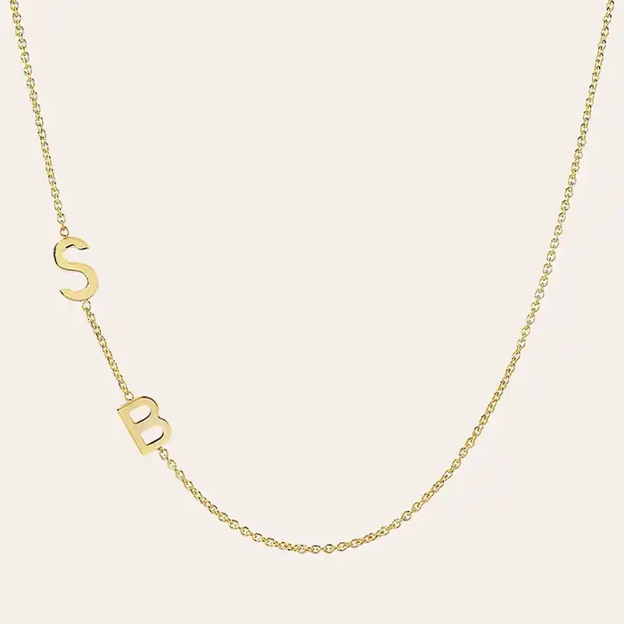 Helloice Multiple Initials Necklace