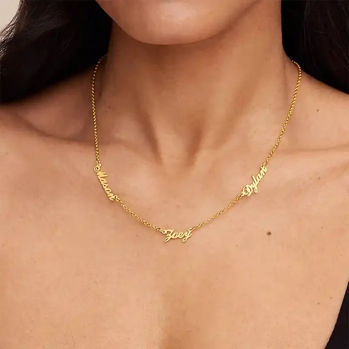 Helloice Multiple Name Necklace