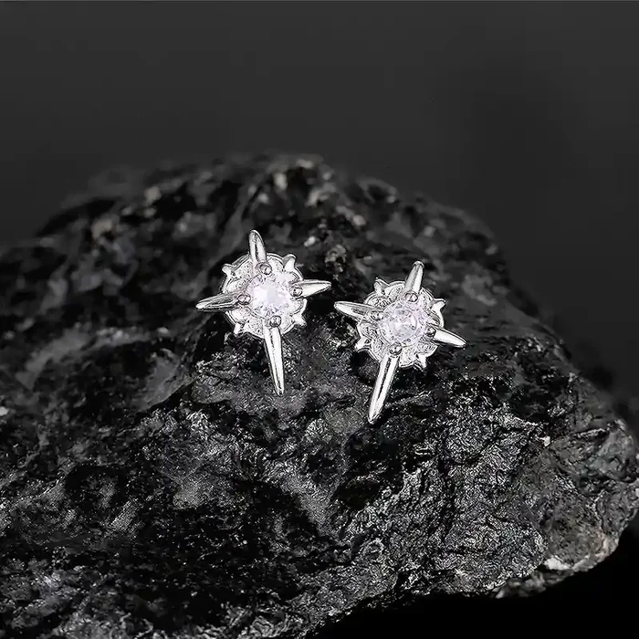 Helloice North Star Magnetic Earrings for Men