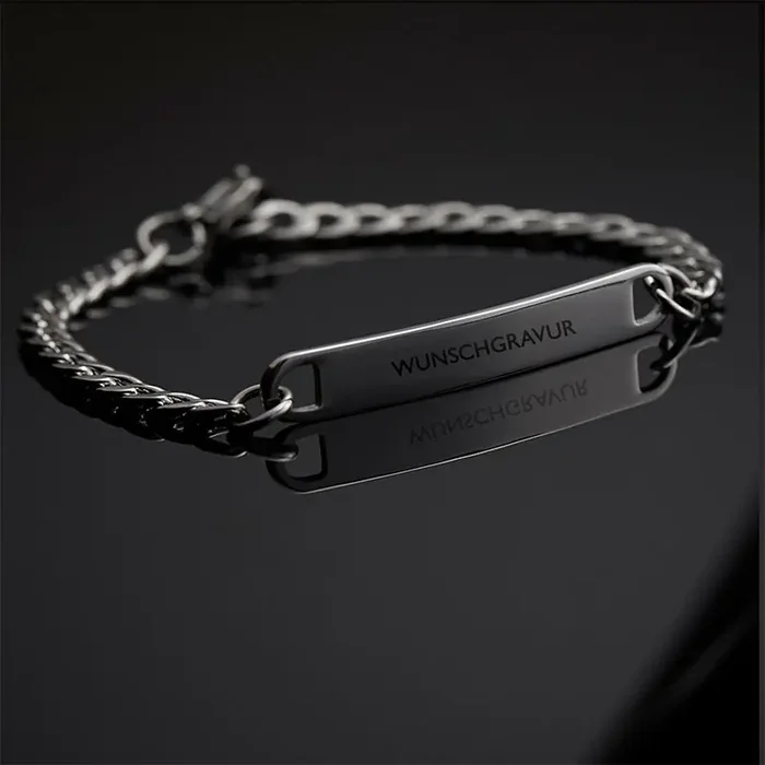 Helloice Personalized Engraved Cuban ID Bracelet for Women