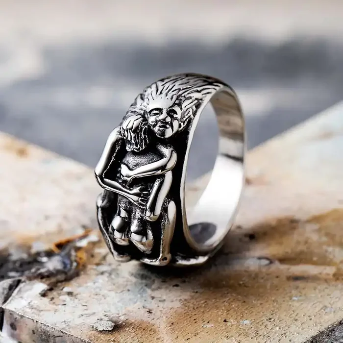 Helloice Sexy Hug Stainless Steel Ring