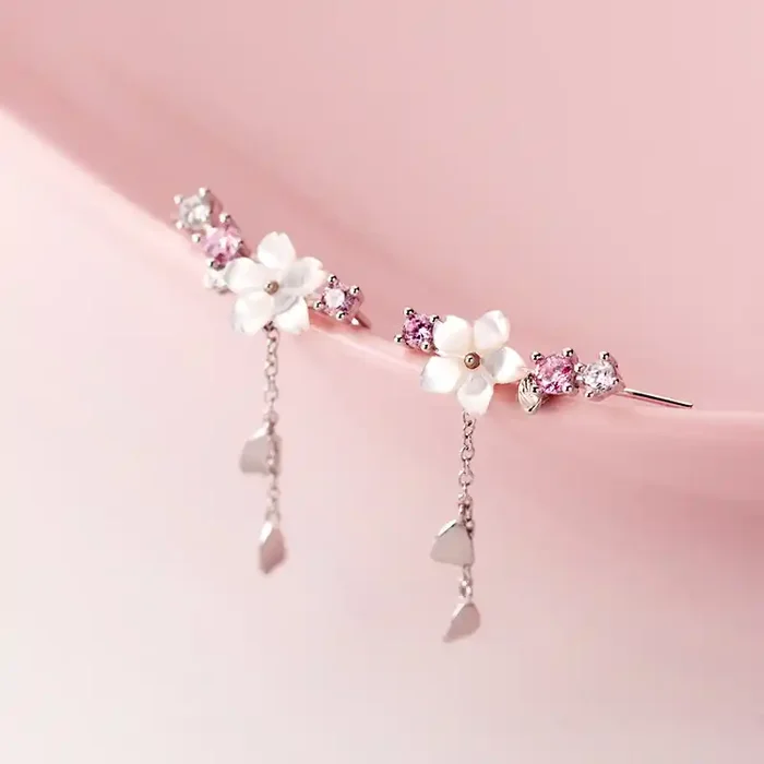 Helloice Spring Flower Drop Earrings