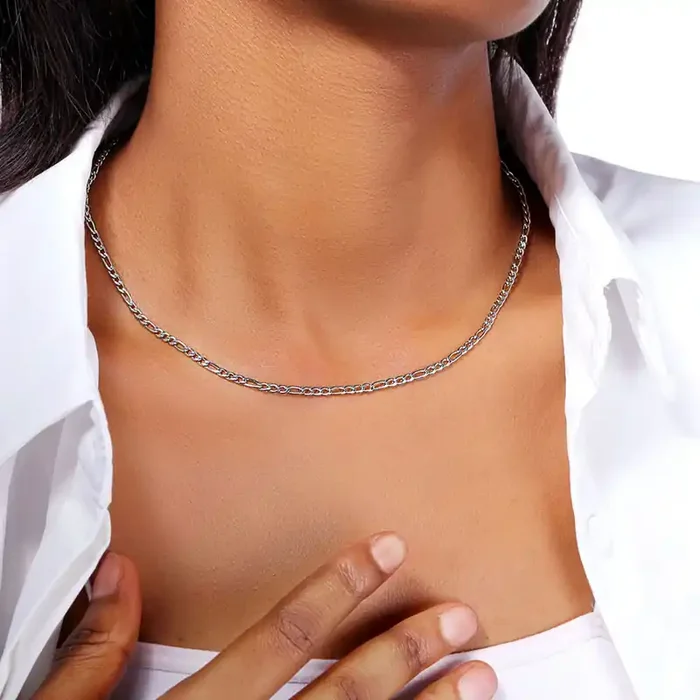 Helloice Women‘s 3mm Figaro Chain