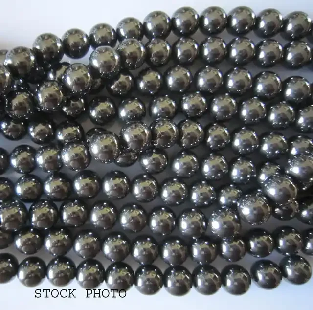 Hematite Beads 10mm, Auction is for 1 Strand 16