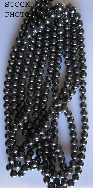 Hematite Beads 8mm, Auction is for 1 Strand 16