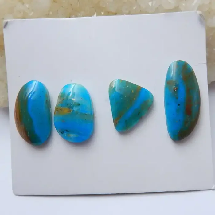High Quality Blue Opal Gemstone Cabochons Designer Making E360