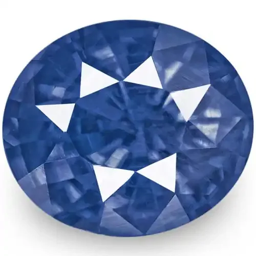 IGI Certified Burma Blue Sapphire, 1.23 Carats, Cornflower Blue Oval