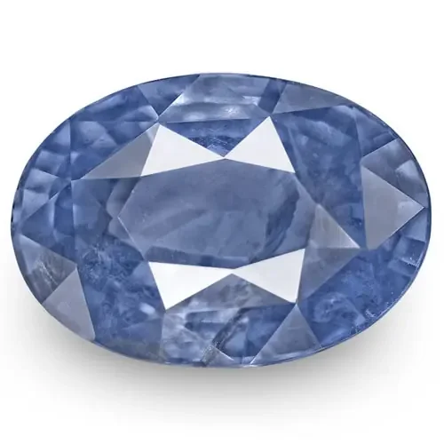 IGI Certified Burma Blue Sapphire, 4.34 Carats, Deep Blue Oval