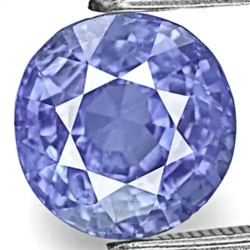 IGI Certified Burma Blue Sapphire, 4.65 Carats, Round