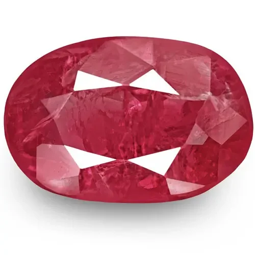 IGI Certified Burma Ruby, 1.85 Carats, Pinkish Red Oval