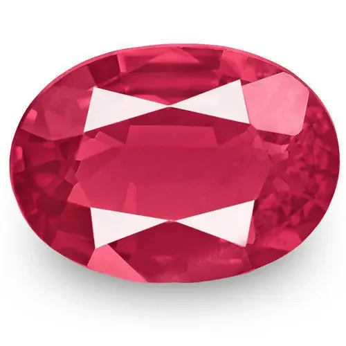 IGI Certified Burma Spinel, 0.74 Carats, Pinkish Orangish Red Oval