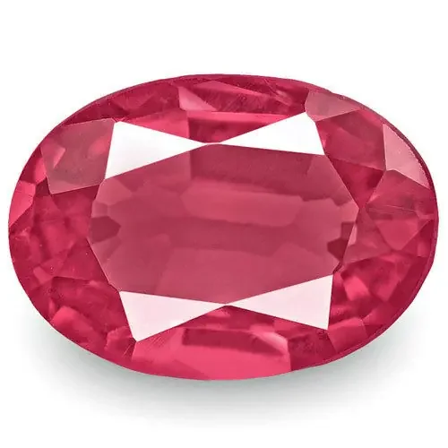 IGI Certified Burma Spinel, 0.74 Carats, Reddish Pink Oval