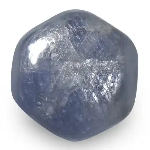 IGI Certified Burma Trapiche Sapphire, 9.64 Carats, Hexagonal Tablet