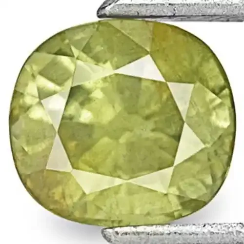 IGI Certified Madagascar Fancy Sapphire, 1.79 Carats, Vivid Yellowish Green