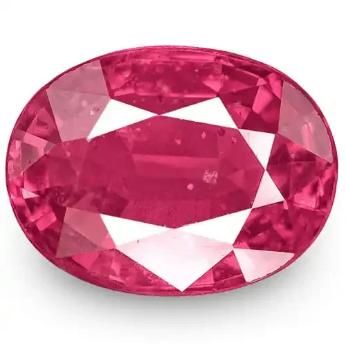 IGI Certified Mozambique Ruby, 1.75 Carats, Lively Pink Red Oval