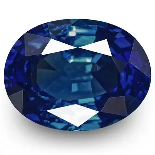 IGI Certified Nigeria Blue Sapphire, 0.60 Carats, Cornflower Blue Oval