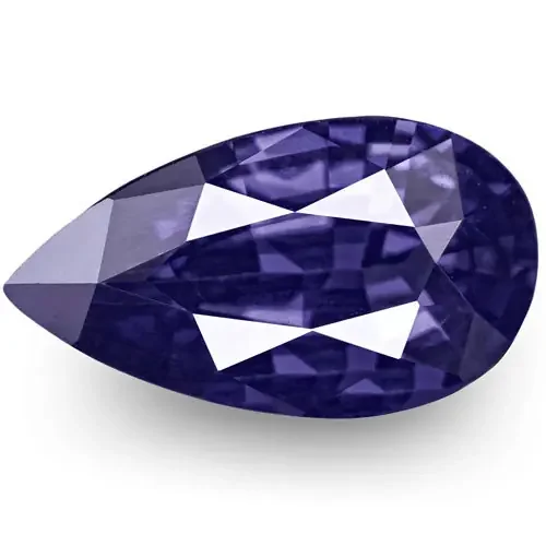 IGI Certified Sri Lanka Blue Sapphire, 1.00 Carats, Intense Violetish Blue