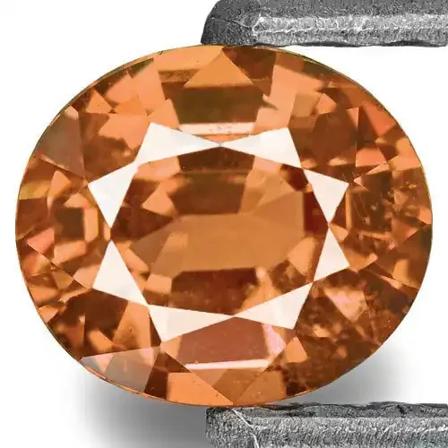 IGI Certified Sri Lanka Padparadscha Sapphire, 0.64 Carats, Fiery Orange