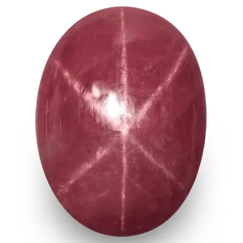 IGI Certified Vietnam Star Ruby, 14.87 Carats, Pinkish Purplish Red Oval