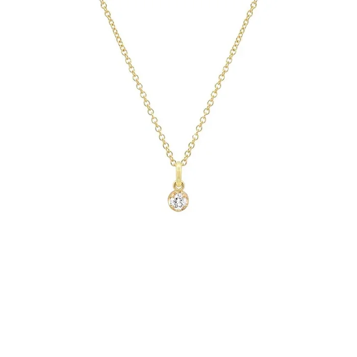 Illusion Set Diamond Pendant Necklace
