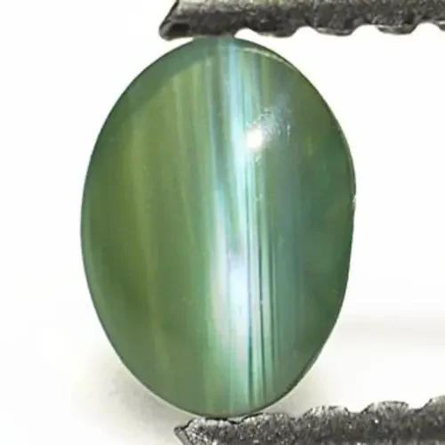 India Alexandrite Cat‘s Eye, 0.40 Carats, Dark Green to Light Greyish Red