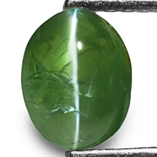 India Alexandrite Cat‘s Eye, 1.65 Carats, Deep Green (Color Change) Oval