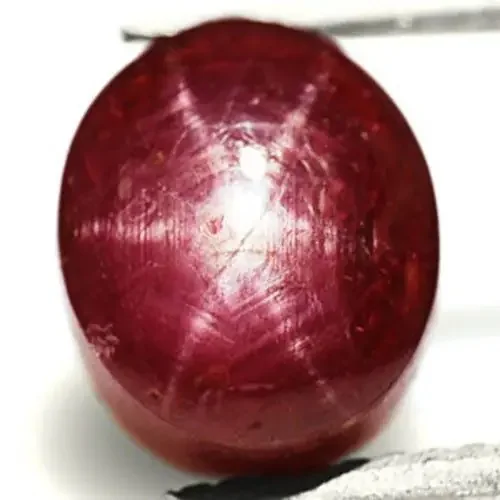 India Star Ruby, 4.93 Carats, Maroon Red Oval