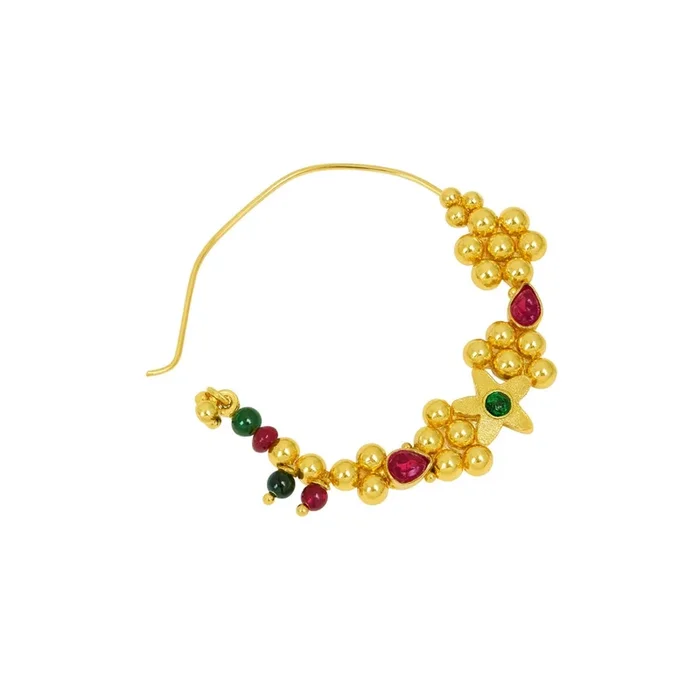 Indrayani Nath (Left, Pierced) | 92.5 Silver | 22K Gold Plated