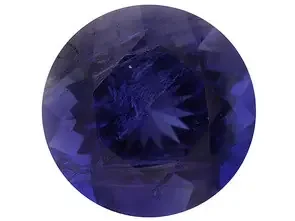IOLITE .80 CARAT WEIGHT ROUND CUT GEMSTONE WATER SAPPHIRE NR