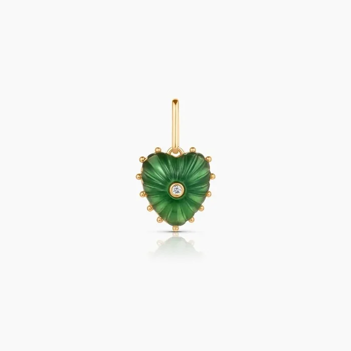 Isabel Jade Heart Charm