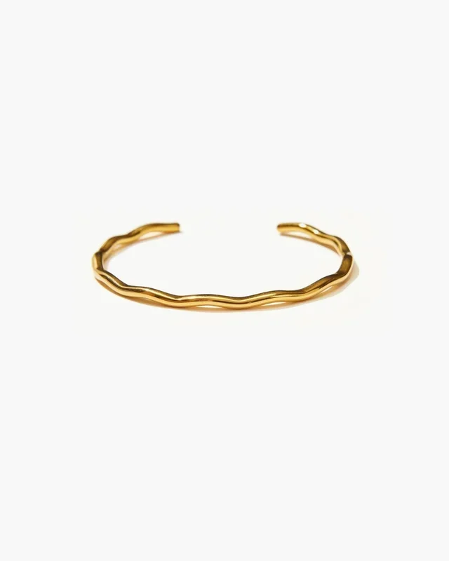 Golden Wave Bangle