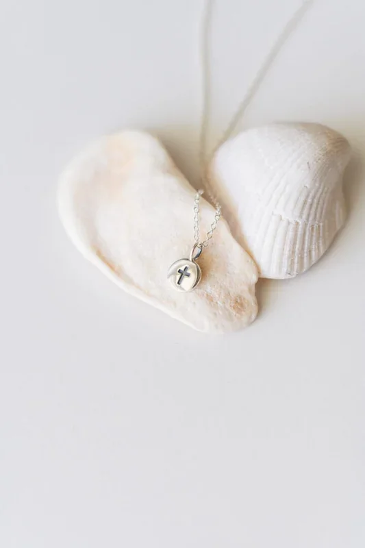 Joshua 1:9 Cross Necklace