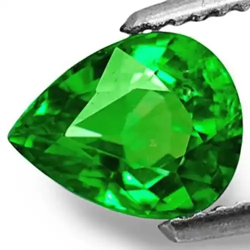 Kenya Tsavorite Garnet, 0.86 Carats, Electric Green Pear
