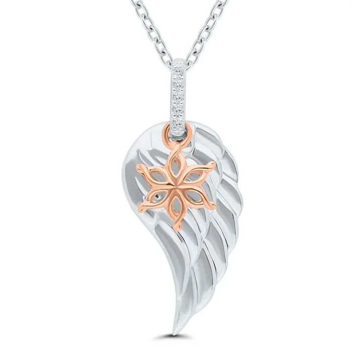 Kissing Hearts® Divine Snowflake Wing Pendant