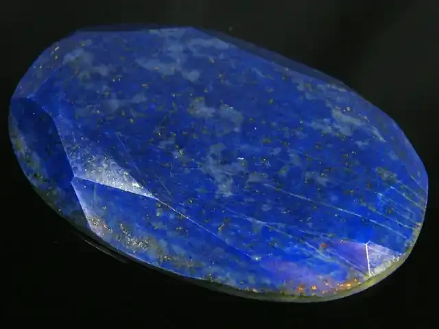 LAPIS LAZULI OVAL FACETED STONE 128.85 CARATS AG 1565