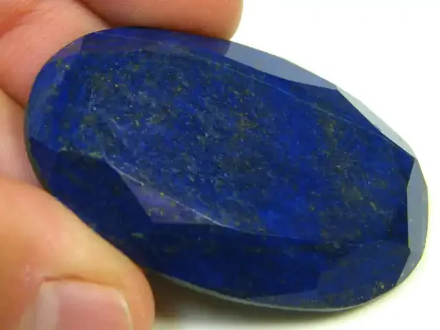 LAPIS LAZULI OVAL FACETED STONE 66.80 CARATS AG 1553
