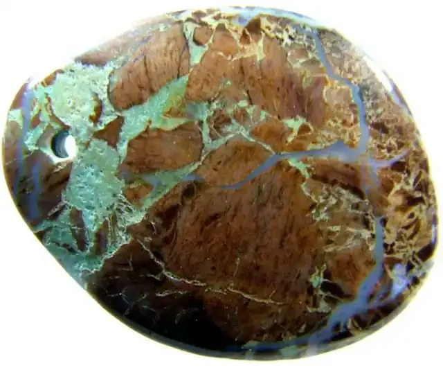 LARGE BRECIATED JASPER- -DRILLED. 84.15CTS[MX3989]
