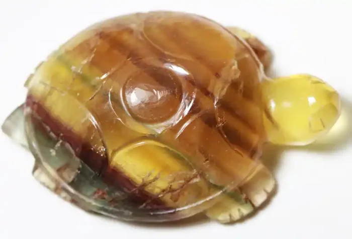 Large Lovely Fluorite Turtle Carving C 11