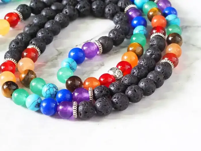 Lava with the Tree of Life Prayer Beads WS404