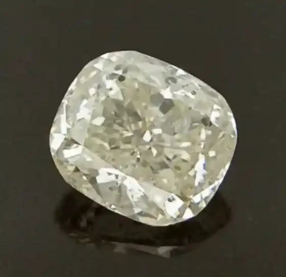 Light Yellow Diamond , Cushion Brilliant Cut Yellow Diamond 0.97 cts