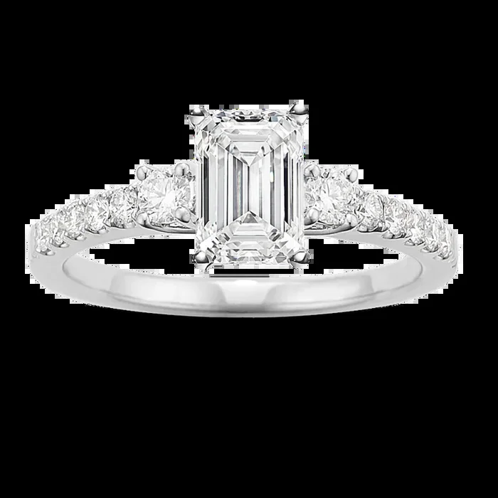 Liora Three-Stone Engagement Ring
